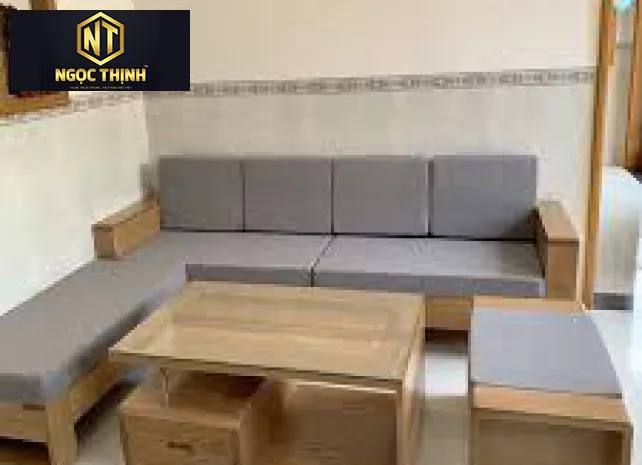 Xưởng Nội Thất Ngọc Thịnh - Bộ bàn ghế sofa chữ L phù hợp cho phòng khách không gian nhỏ Xưởng Nội Thất Ngọc Thịnh - Bộ bàn ghế sofa chữ L phù hợp cho phòng khách không gian nhỏ